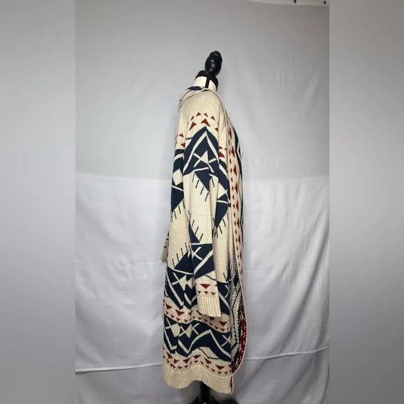 Olivers Navy and Cream Patterned Cardigan - Picture 5 of 6